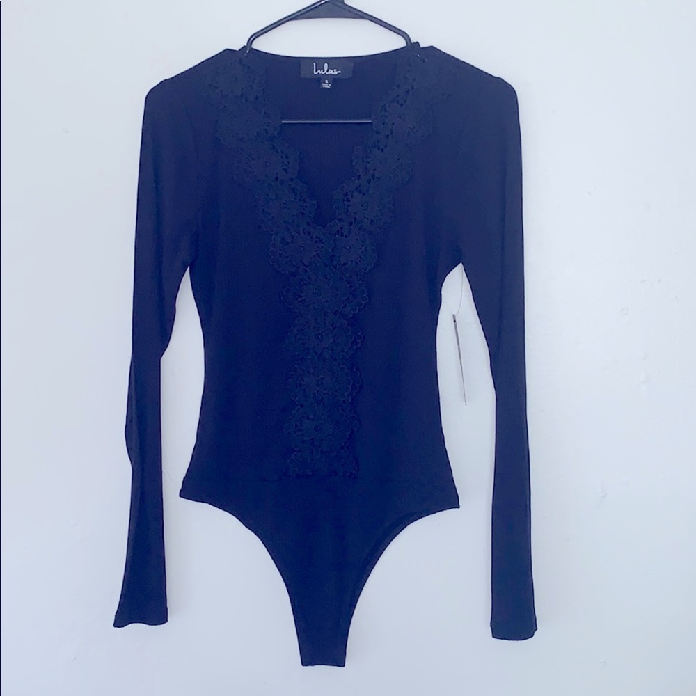 Lulu’s embroidered bodysuit